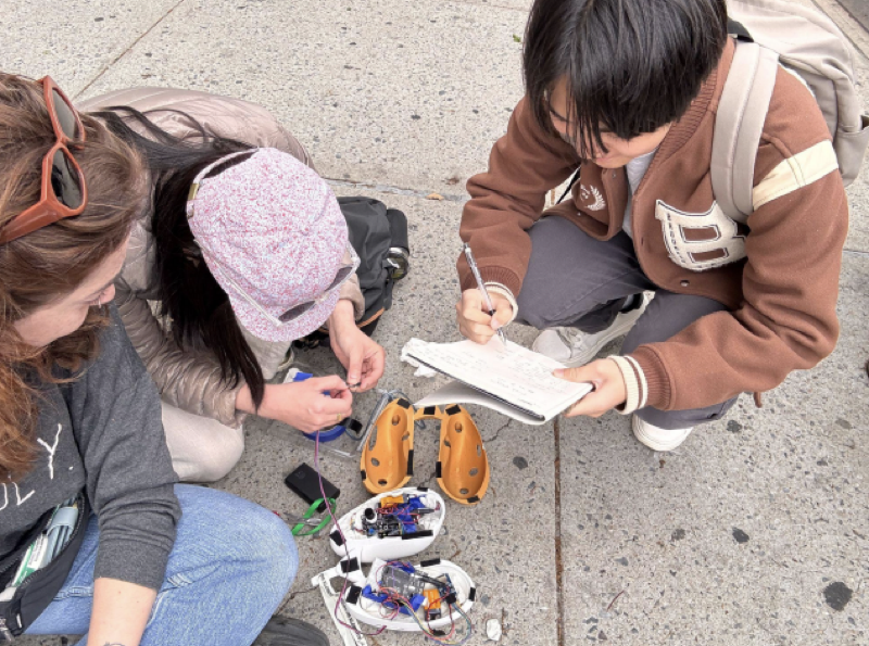 Assembling sensor electronics on site