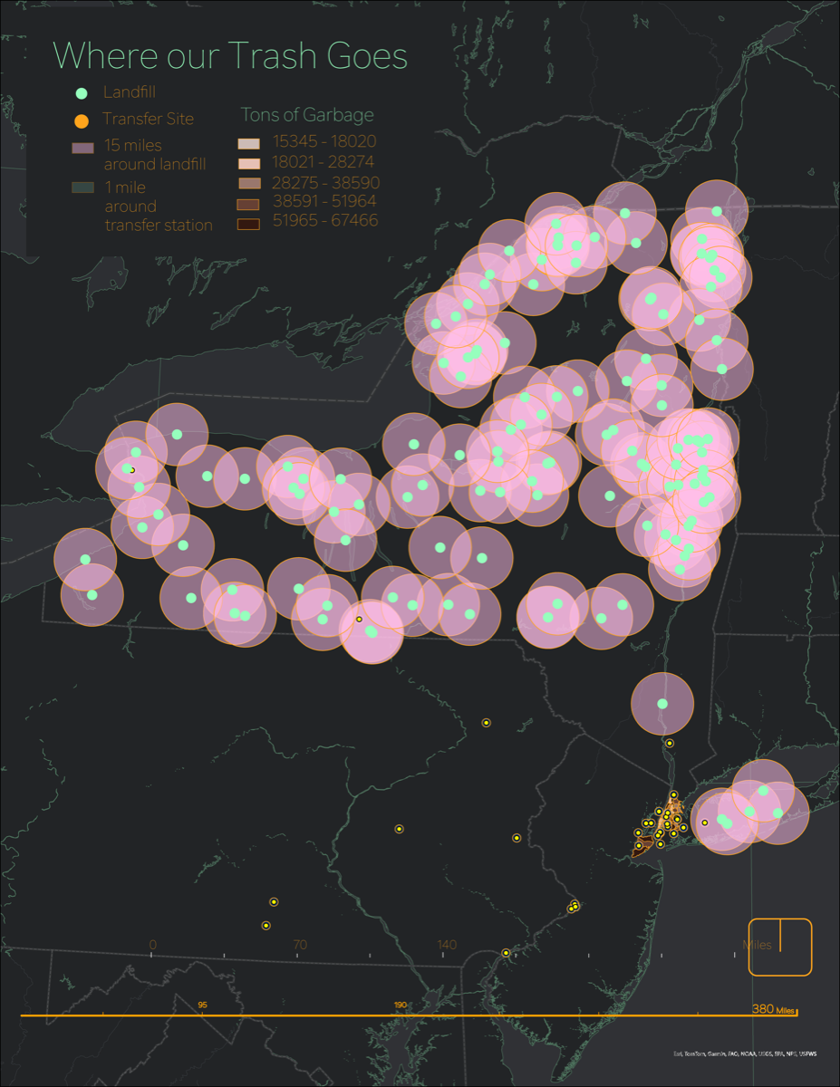 Where Our Trash Goes — landfill and transfer station network